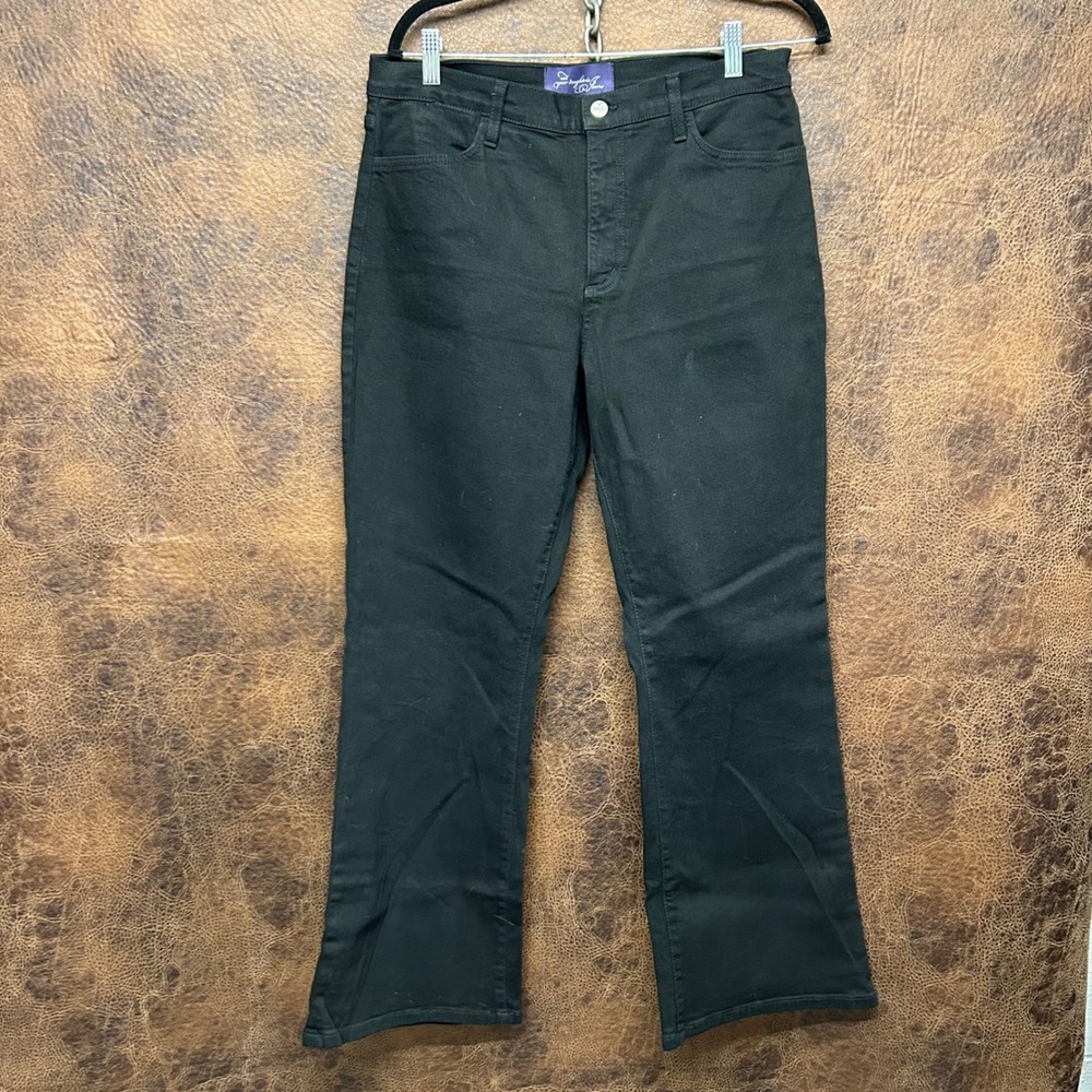 NYDJ 14P Petite Plus Black Stone Lift Tuck Denim Jeans  Casual Women's‎